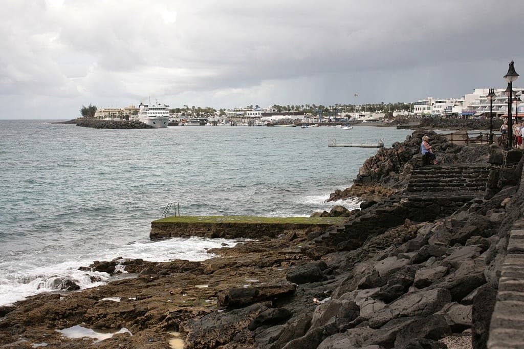 Parada de taxi en Playa Blanca